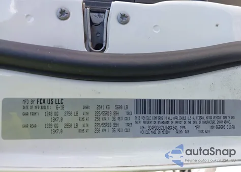 2018 Dodge Journey Gt Awd z USA, uszkodzony, nr VIN 3C4PDDEG3JT464341